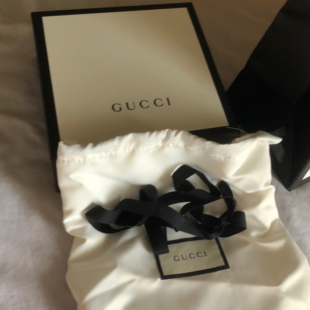 Gucci Bag, dustbag, grosgrain bow, and Box